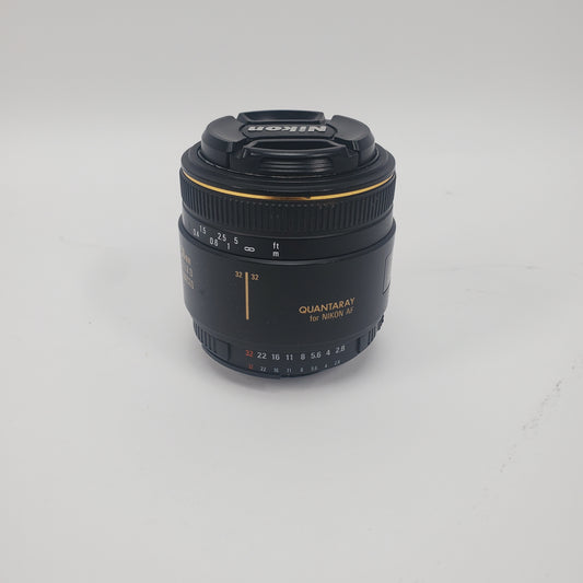 Quantaray 50mm F/1:2.8 D Macro Prime Lens For Nikon AF-Mount
