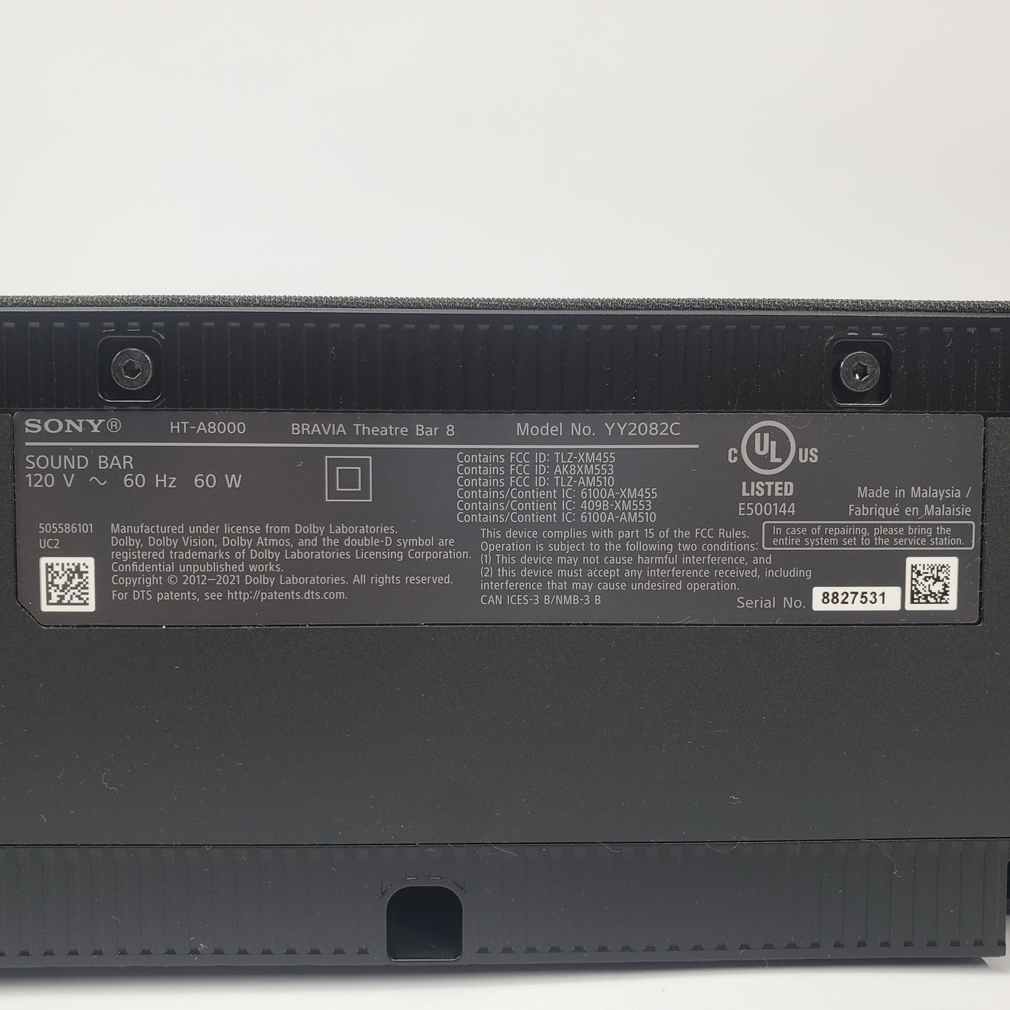 Sony BRAVIA Theater Bar 8 - 11-Speaker Dolby Atmos Soundbar (HT-A8000)