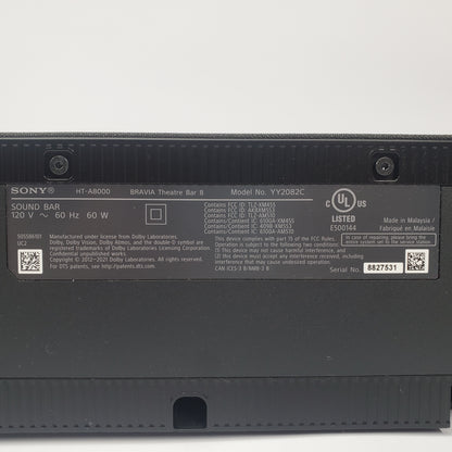 Sony BRAVIA Theater Bar 8 - 11-Speaker Dolby Atmos Soundbar (HT-A8000)