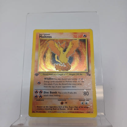 Pokémon TCG Fossil Moltres 12/62 Holo English
