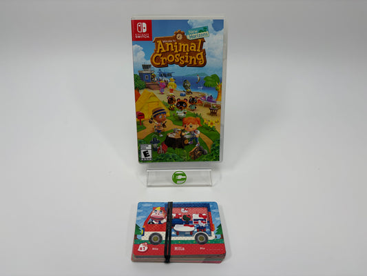 Animal Crossing: New Horizons (Nintendo Switch, 2020) + Amiibo Cards