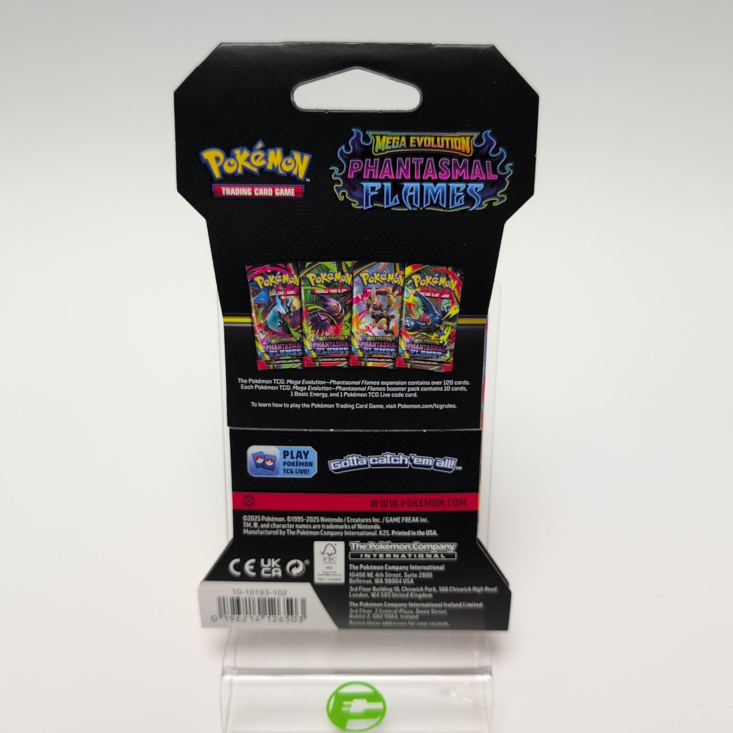 Lot of 12 New Pokémon TCG Mega Evolution Phantasmal Flames Sleeved Booster Pack