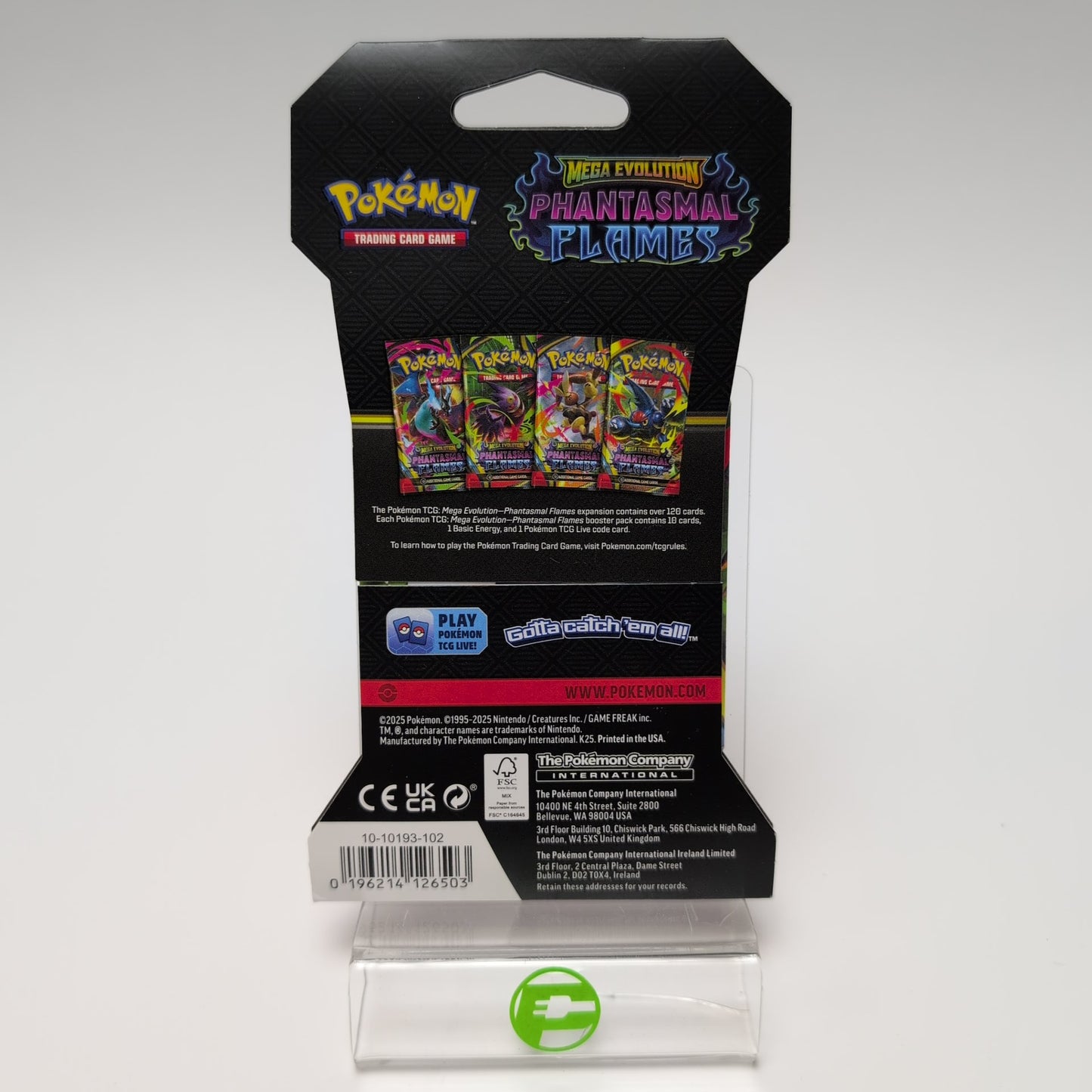 Lot of 12 New Pokémon TCG Mega Evolution Phantasmal Flames Sleeved Booster Pack