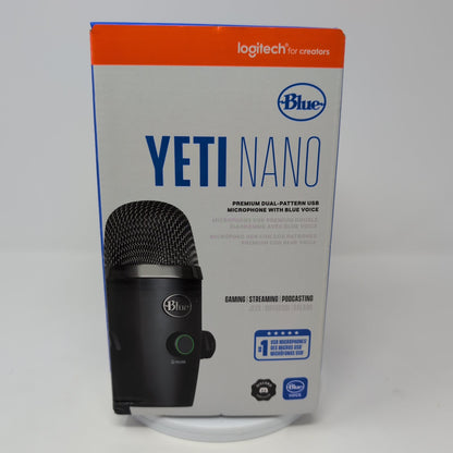 Blue Yeti Nano Premium USB Condenser Microphone Blackout 988-000400