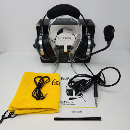 Faro G2-PNR-GA Aviation Headset Black