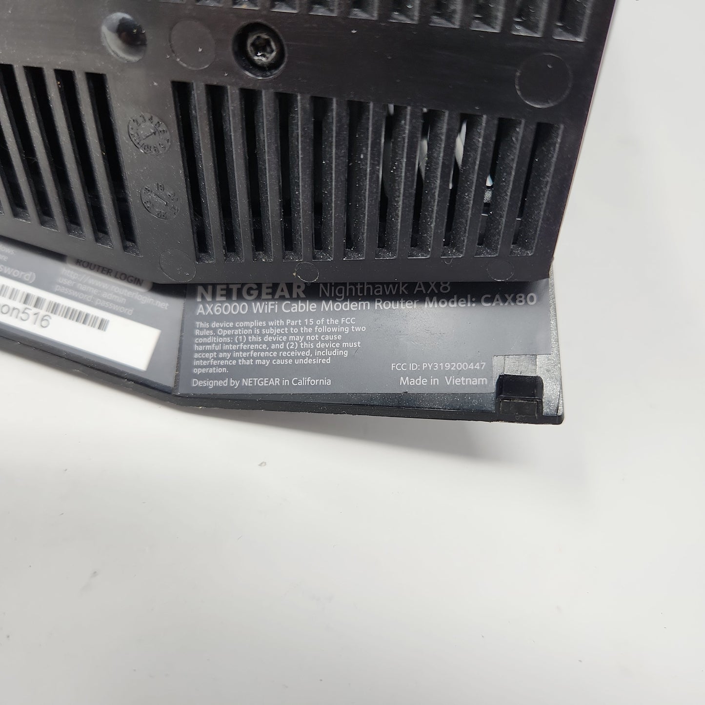 NETGEAR Nighthawk AX6000 Wi-Fi 6 Router with DOCIS 3.1 Cable Modem Black