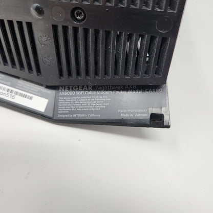 NETGEAR Nighthawk AX6000 Wi-Fi 6 Router with DOCIS 3.1 Cable Modem Black