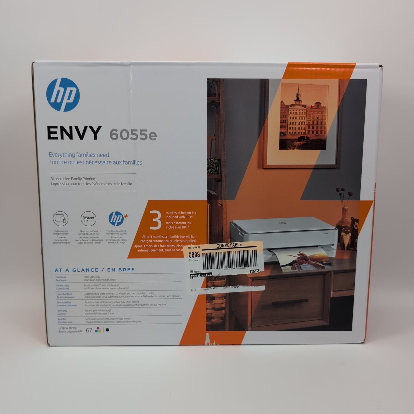 New HP ENVY 6055e Wireless All-in-One Color Printer 223N1A#B1H