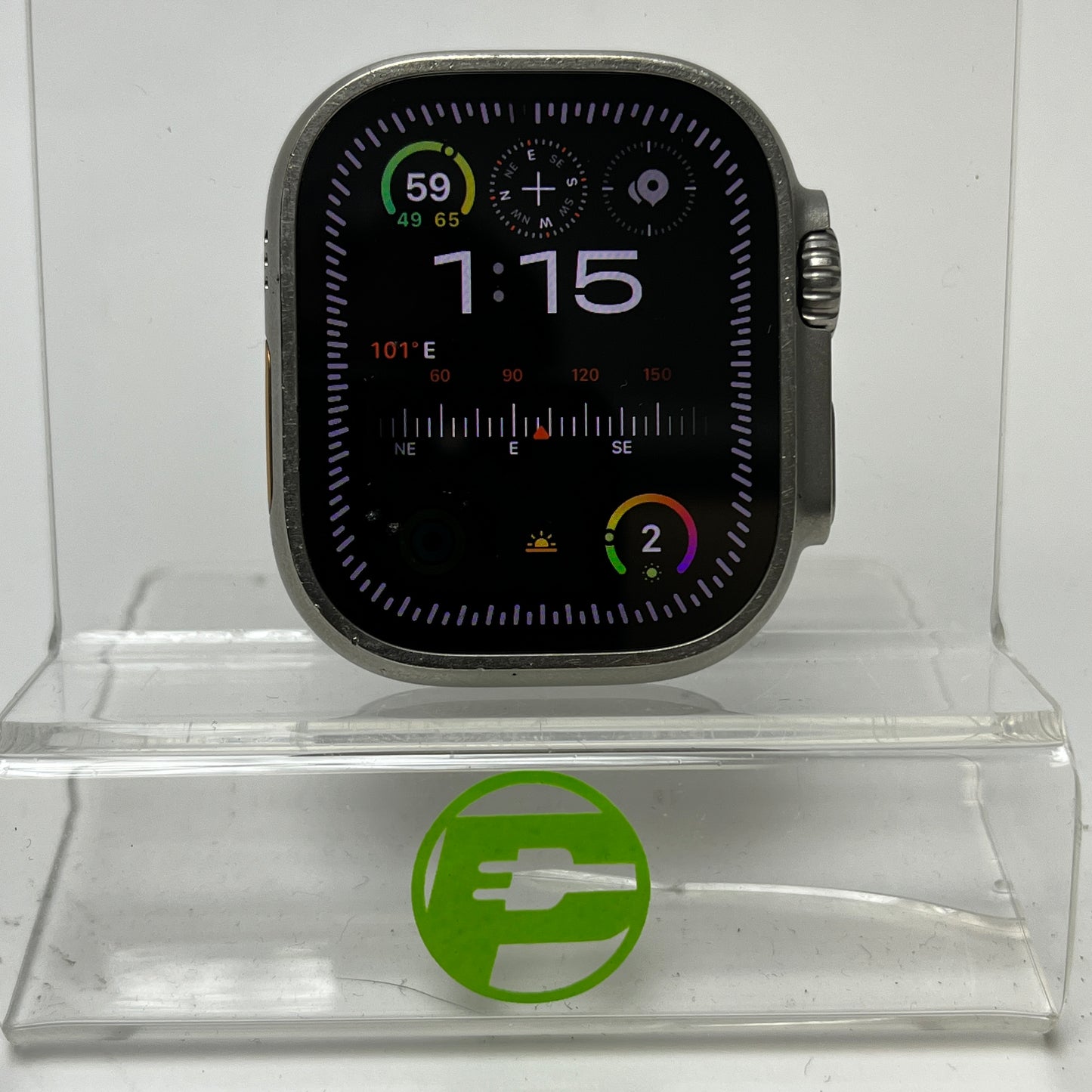 Unlocked Apple Watch Ultra 49MM Natural Titanium Nomad Rugged Band MQET3LL/A