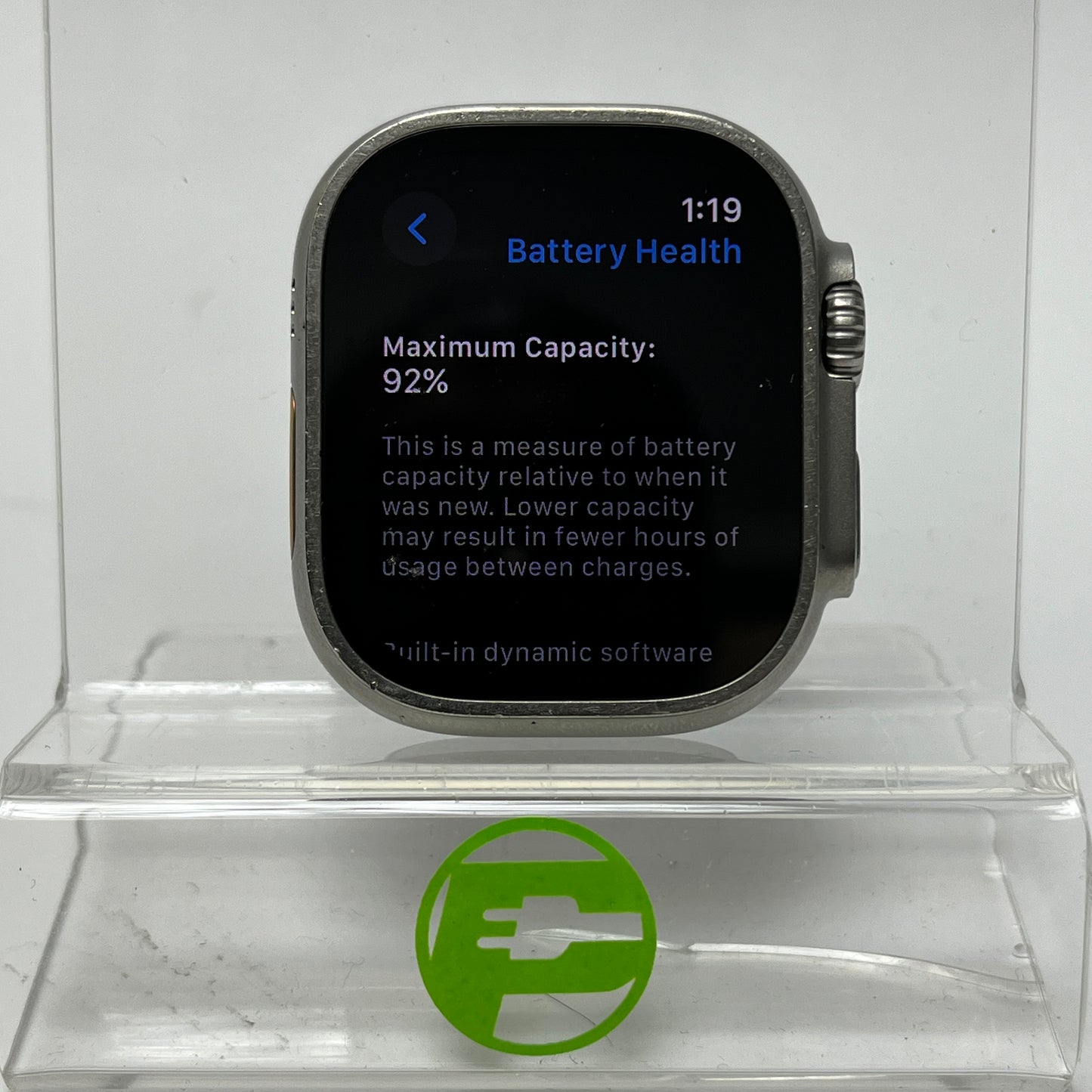 Unlocked Apple Watch Ultra 49MM Natural Titanium Nomad Rugged Band MQET3LL/A