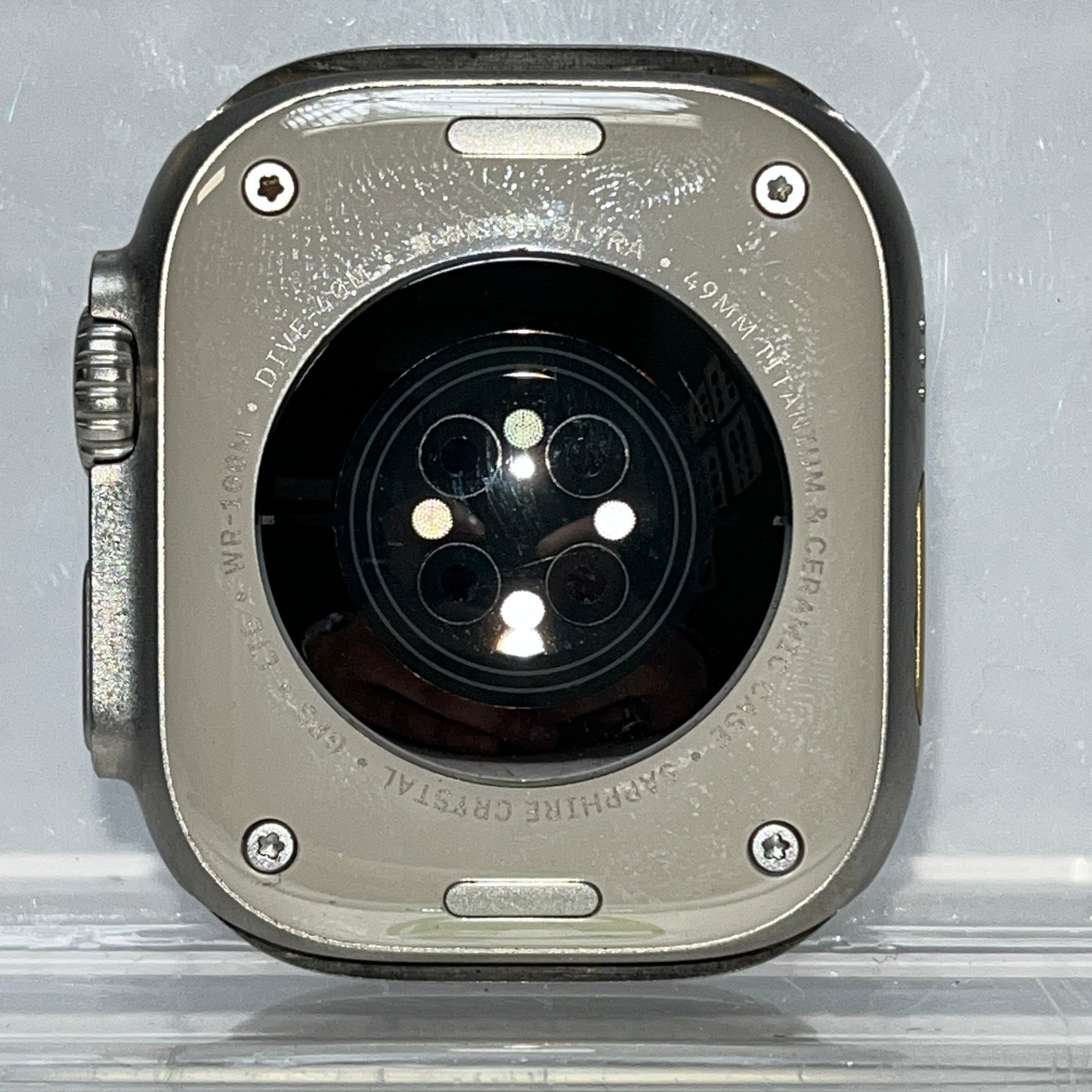 Unlocked Apple Watch Ultra 49MM Natural Titanium Nomad Rugged Band MQET3LL/A