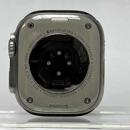 Unlocked Apple Watch Ultra 49MM Natural Titanium Nomad Rugged Band MQET3LL/A