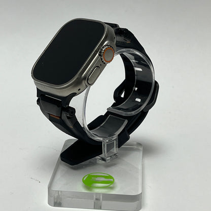 Unlocked Apple Watch Ultra 49MM Natural Titanium Nomad Rugged Band MQET3LL/A