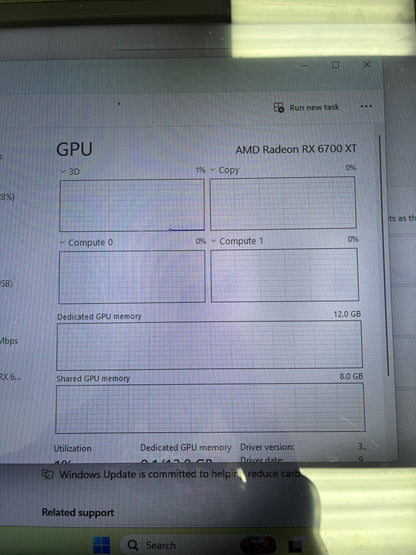 Custom PC Ryzen 5 5600X 3.70GHz 16GB RAM 256GB SSD XFX Radeon 6700 XT
