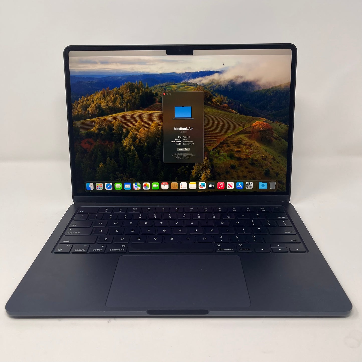 2022 Apple MacBook Air 13.6" M2 3.5GHz 8GB RAM 256GB MLY33LL/A