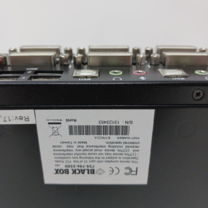 ServSwitch DT Series 2 And 4 Port Black Box KV9622A Desktop KVM Switch